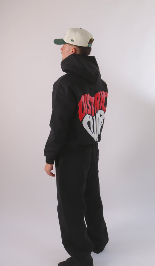 Boxy District Tracksuit Black