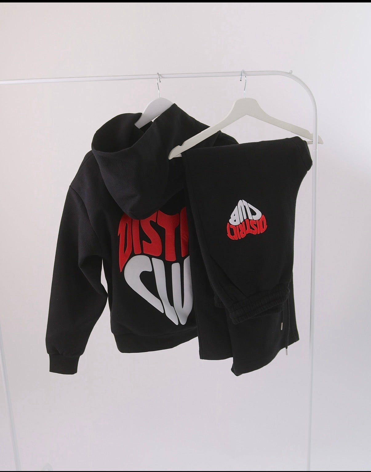 Boxy District Tracksuit Black